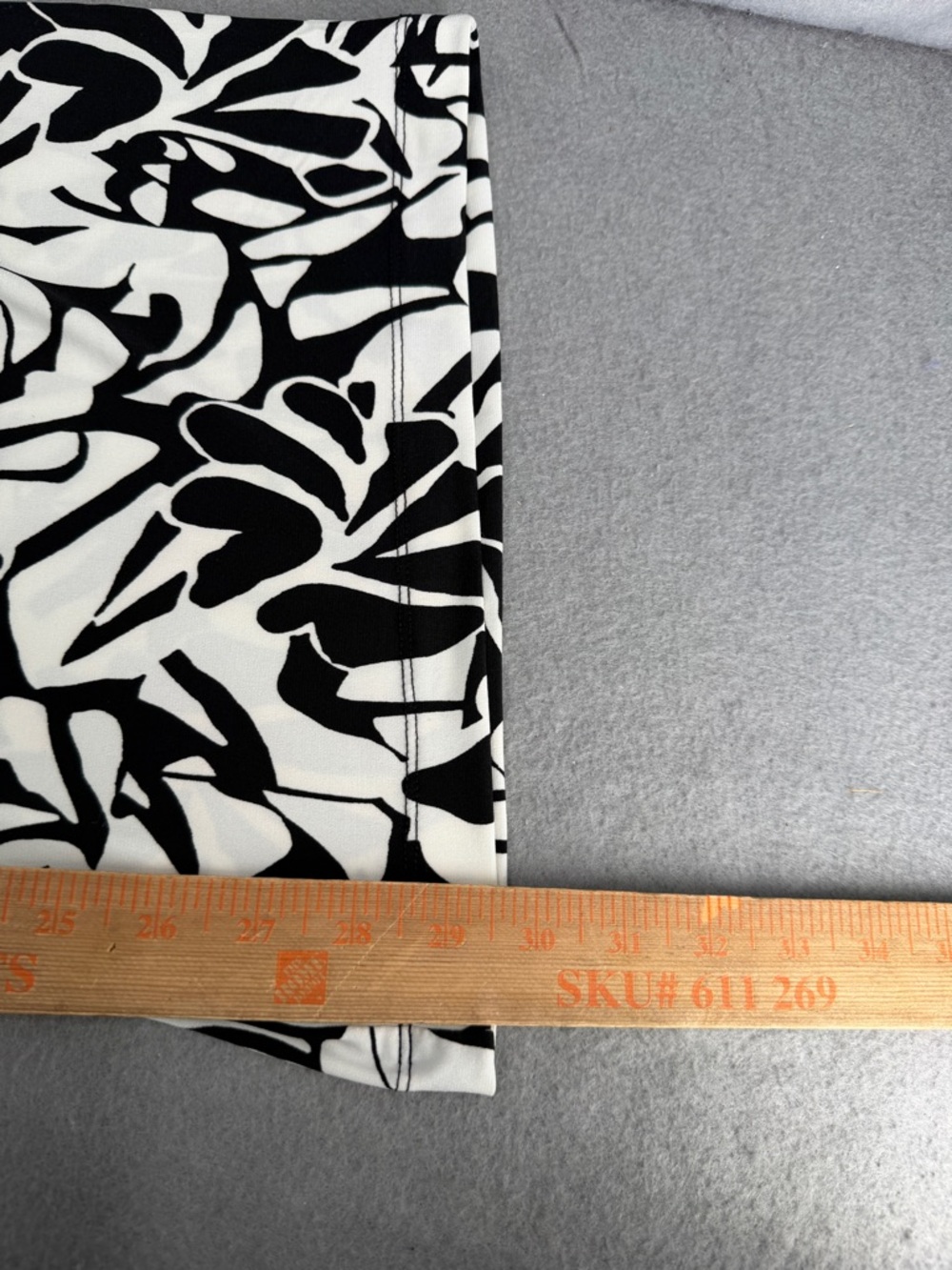 Three Dots Pants Womens L Black White Print Palazzo Resortwear Boho Comfy NWT - Picture 10 of 13